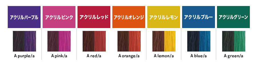 キャラデコ カラーチャート ナカノ