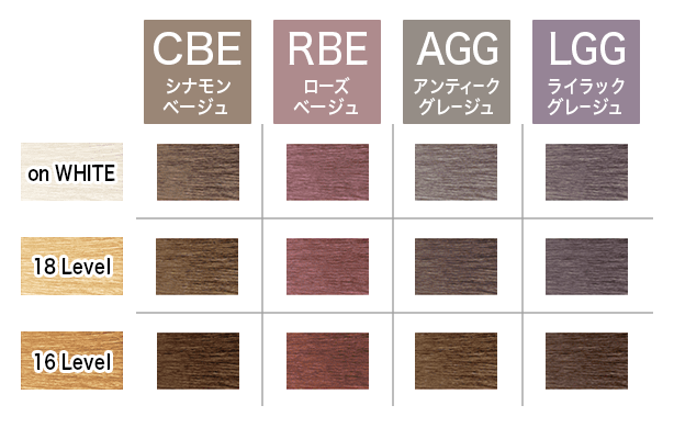 IROJIKAKE イロジカケ ホーユー hoyu カラーチャート